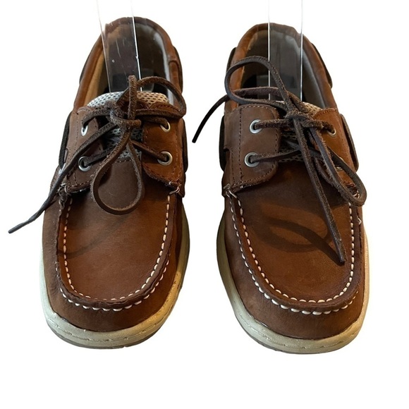 Bjorndal size 7 Chesapeake 131009 brown boat shoes GUC - Picture 14 of 15